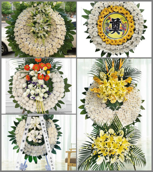 山西长治襄垣县虒亭镇史家岭村花圈速递